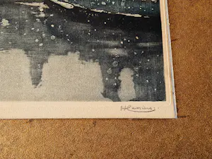 Henry Cassiers - Grote ca. 1910 Ets & Aquatint "winters Amsterdam rokin met beurspoortje" kopen? Bied vanaf 57!