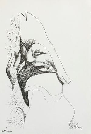 Hugo Claus - Fraaie lithografie - Oplage 100 - Gesigneerd - 1978 kopen? Bied vanaf 75!