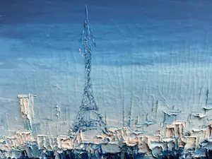 Niet of onleesbaar gesigneerd - Parijs in blauw. kopen? Bied vanaf 10!