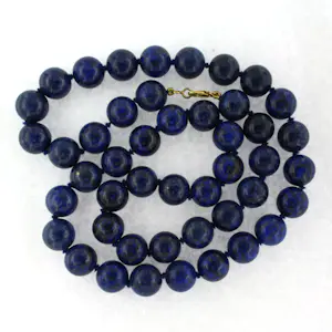 18k gouden slot aan een Lapis Lazuli kralen snoer - 65 cm lang - 156 gram kaufen? Bieten Sie von 200!