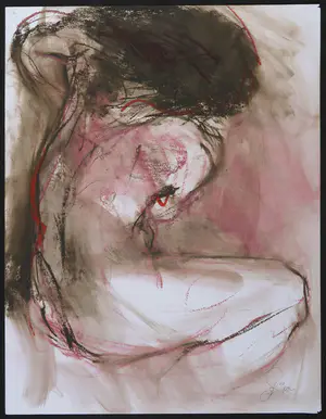 Franscz Witte - Gemengde techniek op papier, Naakt kopen? Bied vanaf 1!