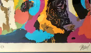 Karel Appel - "Landscape with Eyes" - 1976 - Litho (with Certificate) kopen? Bied vanaf 990!