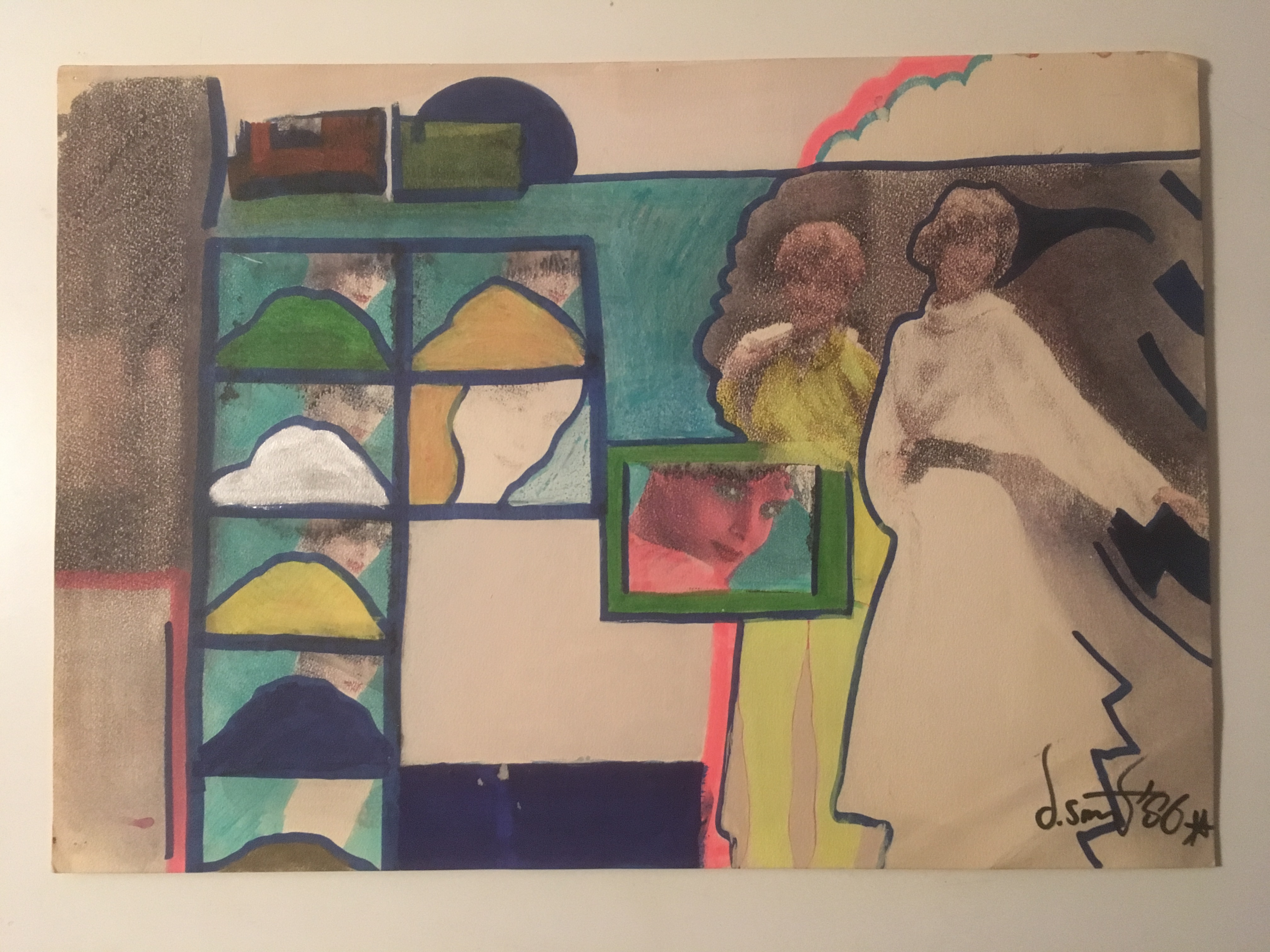 Niet of onleesbaar gesigneerd - Gemengde techniek - POP art mogelijk Lady Diana kopen? Bied vanaf 1!