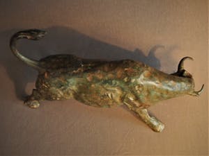 Pierre Chenet - Bronze Charging Bull (Taureau chargeants) signed P. Chenet- 20th century kopen? Bied vanaf 500!