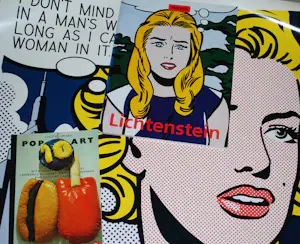 AcheterRoy Lichtenstein - 2 boeken en 1 grote offsetposter? Enchérissez de 50!