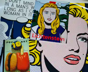 Roy Lichtenstein - 2 boeken en 1 grote offsetposter verkauft für € 50!