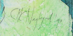 Marjan Nagtegaal - Gemengde techniek op papier, Zonder Titel - Ingelijst kopen? Bied vanaf 35!