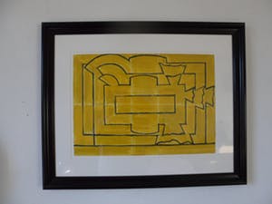 Toon Teeken - Litho, titel,"Katafalk". kopen? Bied vanaf 10!