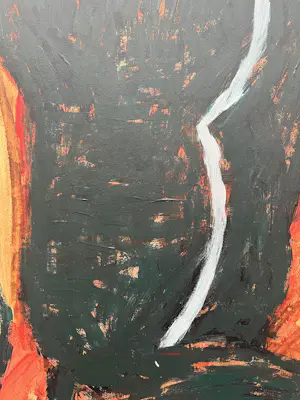Minne Vijver - Acryl op papier | 'Torso' | 1992 (UNIEK WERK) kopen? Bied vanaf 10!