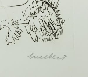 Lucebert - Ets, Z.T. Liggende figuur kopen? Bied vanaf 150!