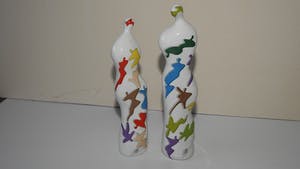 Corry Ammerlaan - gekleurde mens figuren kopen? Bied vanaf 10!
