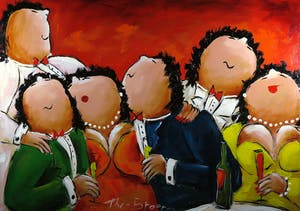 Theo Broeren - Acryl op doek, Grote verjaardag (Groot) kopen? Bied vanaf 100!