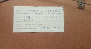 Louttre B. - Le Lys tout court, fraai bloemstilleven , kleurenets met reliëfdruk uit 1985 kopen? Bied vanaf 1!