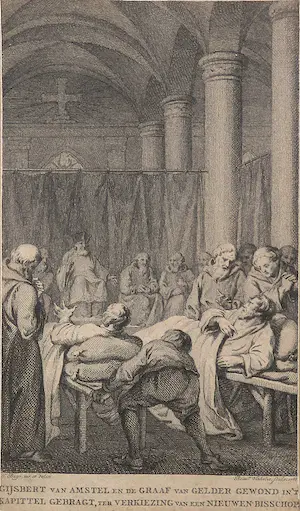 Reinier Vinkeles - Gravure, Verkiezing van een nieuwen Bisschop kopen? Bied vanaf 1!