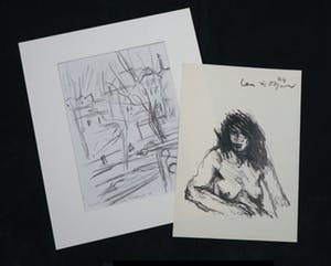 Paul Hugo ten Hoopen - Lot van een tekening en een litho kopen? Bied vanaf 1!