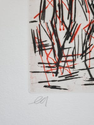 Markus Lüpertz - Ohne Titel, Radierung in zwei Farben, signiert und e.a. bezeichnet kopen? Bied vanaf 1!