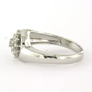14k wit gouden ring met briljant geslepen diamant tot. 0.20ct – F/G - VS/SI kopen? Bied vanaf 460!
