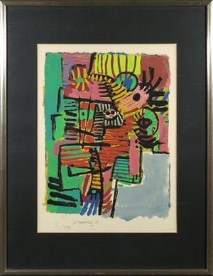 Corneille - Zeefdruk, Sans titre - Ingelijst kopen? Bied vanaf 200!