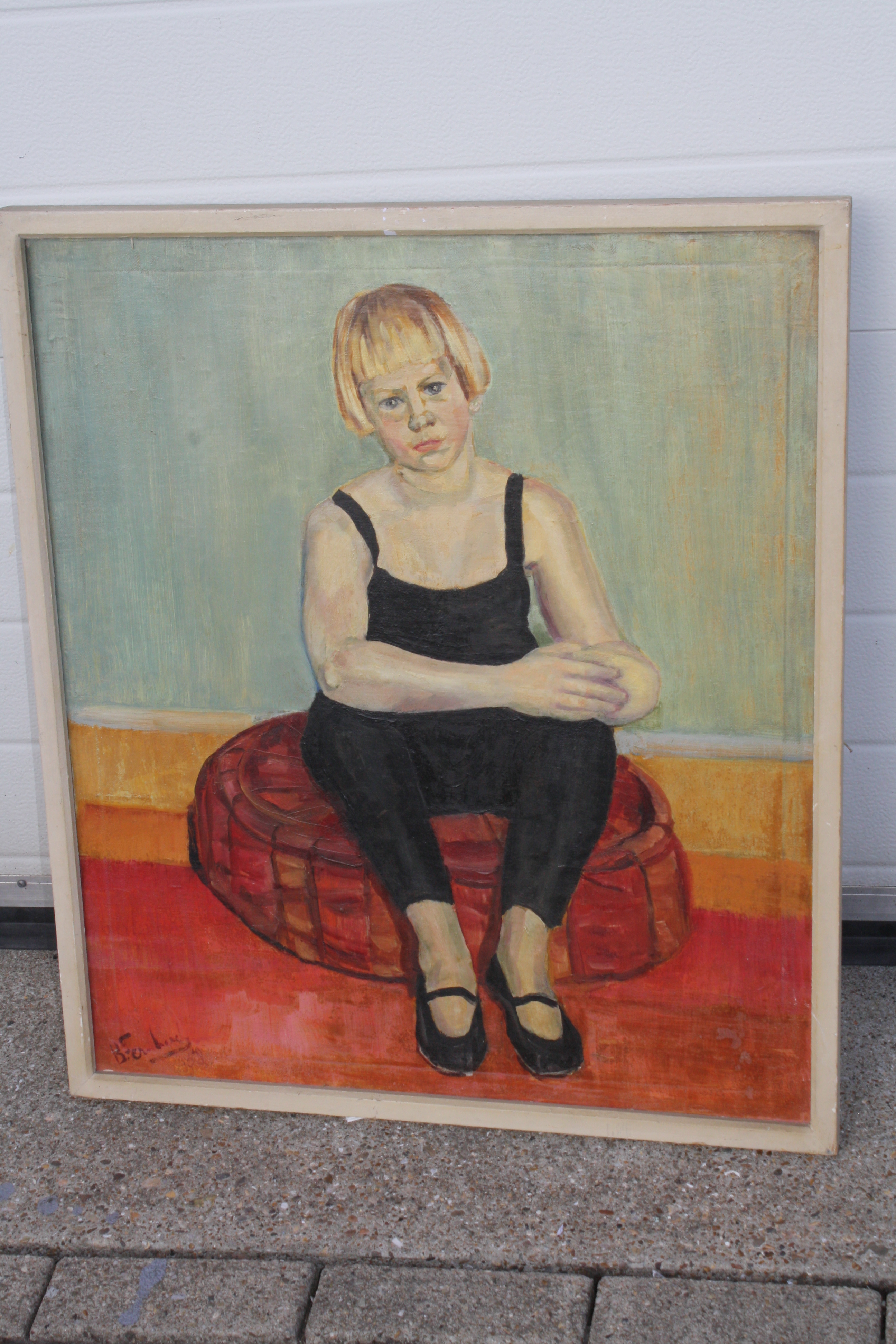 Bob Fernhout - portret meisje 1958 in Balletpakje verkocht voor € 100!