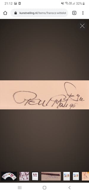 Franscz Witte - Lot van 5 originele werken kopen? Bied vanaf 45!