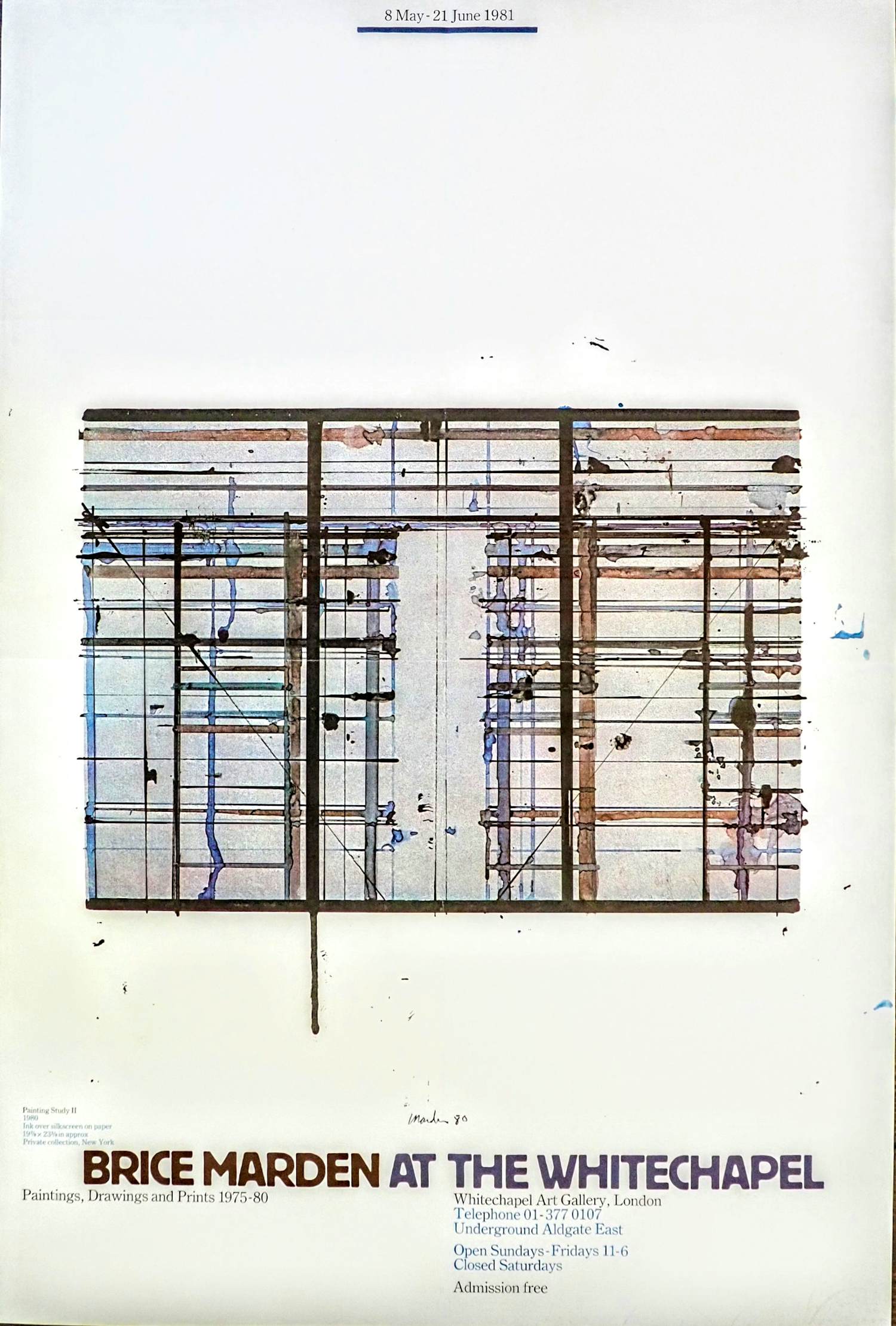 Brice marden - Paintings, Drawings and Prints 1975 - 1980 verkocht voor € 10!