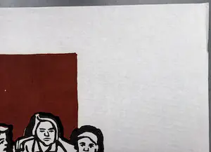 Ad Gerritsen - gesigneerde houtsnede – onder de Chocoladeboom kopen? Bied vanaf 75!