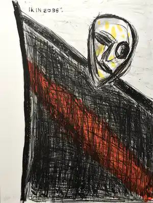 Etienne Elias - litho ‘Ik in 2036’ - oplage VIII verkocht voor € 75!