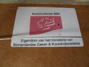 Gerard van Kerkhof - Ingekleurde ets. Titel, " Service ". kopen? Bied vanaf 20!