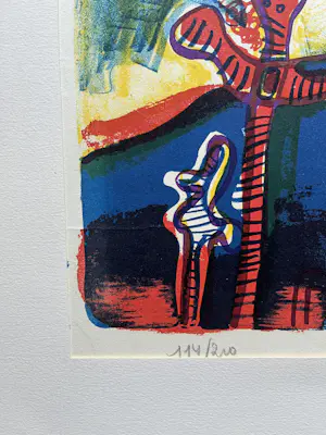 Jan Cobbaert - Litho 'compositie met vrouw' kopen? Bied vanaf 245!