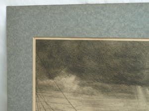 Albert Hemelman - Ets, Het IJ in Amsterdam met het schip “Albertina” kopen? Bied vanaf 35!