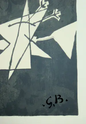 Georges Braque - Ciel gris II. - 1959 - Originele lithografie - met monogram - Mourlot kopen? Bied vanaf 100!