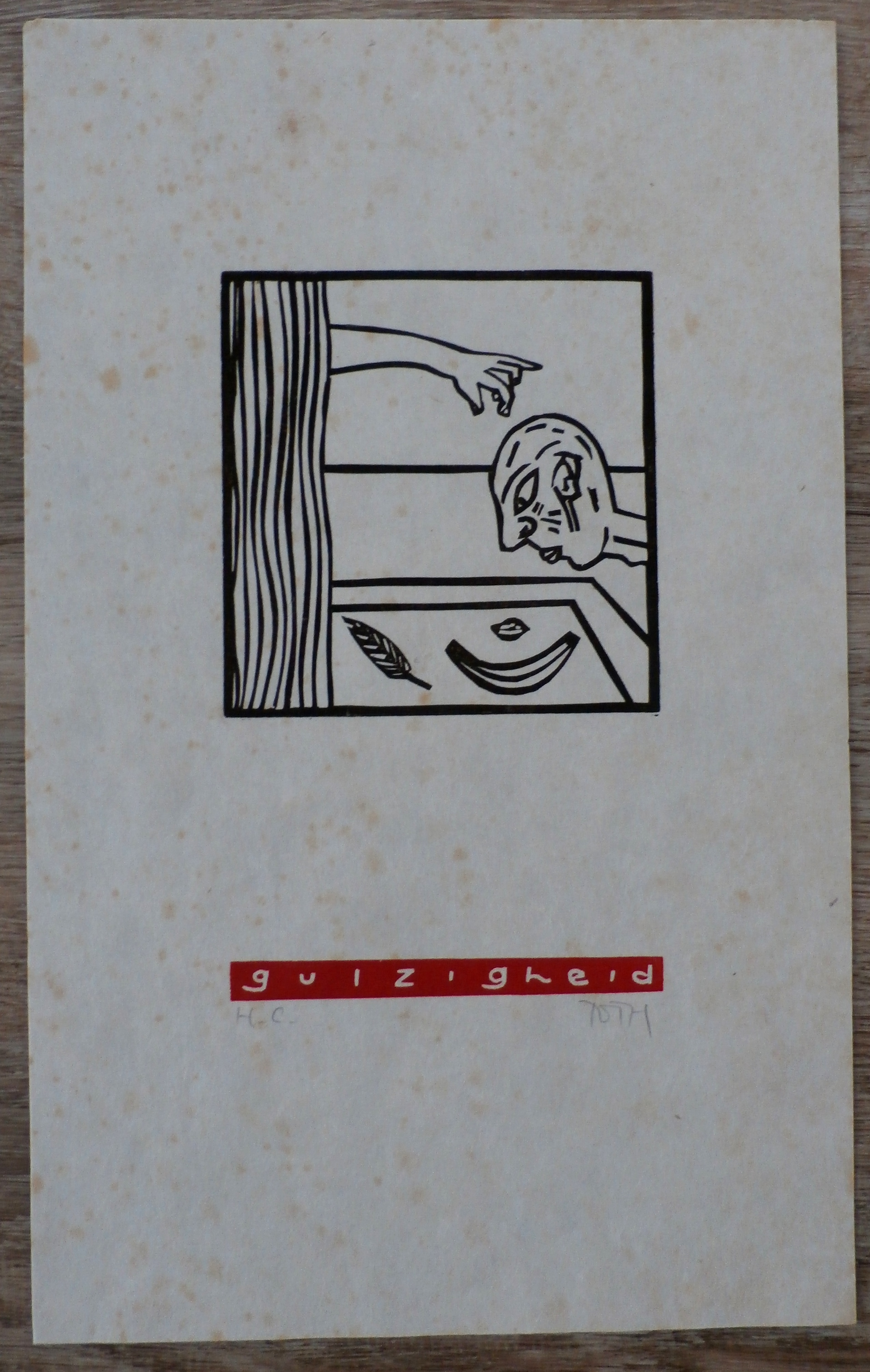 Tom Thijsse - 6 linosneden: de hoofdzonden kopen? Bied vanaf 1!