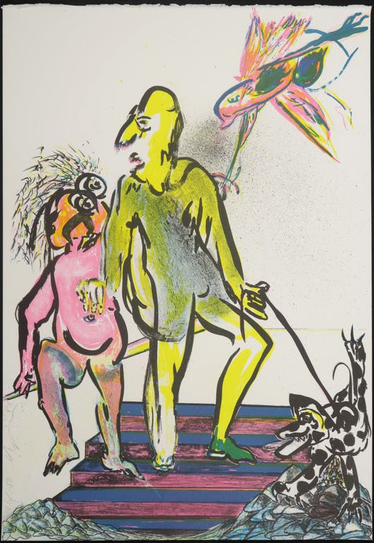 Jacqueline de Jong - Jacqueline de Jong: Litho, Zonder titel kopen? Bied vanaf 20!