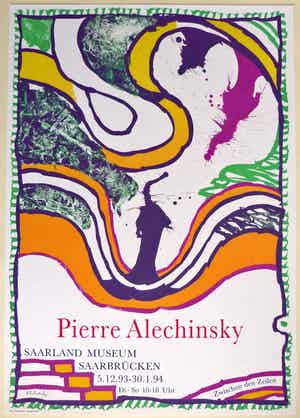 Pierre Alechinsky - Plakat-Vorzugsausgabe Saarland Museum verkocht voor € 150!