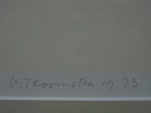 Metten Koornstra - Meester van de Verstilling - gelimiteerde ETS - "Man in Landschap - gesigneerd kopen? Bied vanaf 10!
