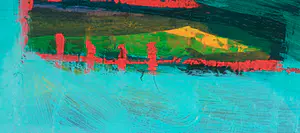 Geert Vrijdag - Olieverf op doek, Z.T. Abstracte compositie (Groot) kopen? Bied vanaf 1!