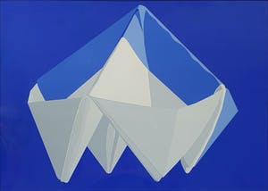 Lode Pemmelaar - "Gevouwen servet' - ingelijst (1976) kopen? Bied vanaf 120!