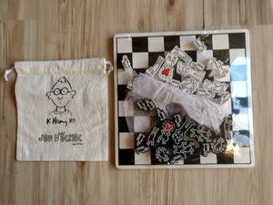 Keith Haring - schaakspel / chess set kopen? Bied vanaf 95!