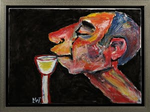 Martin van Wordragen - Gemengde techniek op doek, Fijnproever - Ingelijst kopen? Bied vanaf 250!