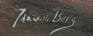 Niet of onleesbaar gesigneerd - Olieverf op doek, Berkenbomen bij een boerderij - Ingelijst kopen? Bied vanaf 1!