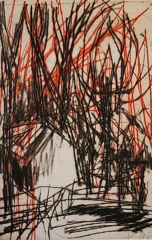 Markus Lüpertz - OHNE TITEL, signiert und e.a. kopen? Bied vanaf 300!