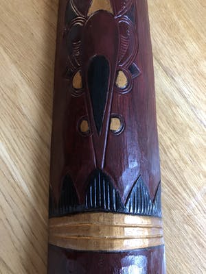 Niet of onleesbaar gesigneerd - Zeer groot (1 meter lang!) en expressief Afrikaans masker kopen? Bied vanaf 1!