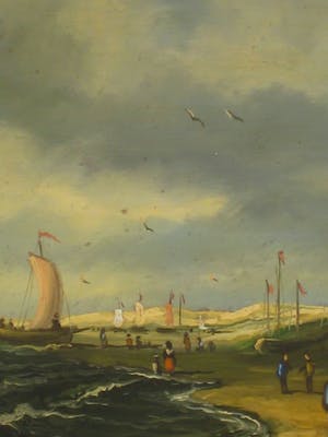 Niet of onleesbaar gesigneerd - Aan de kust. kopen? Bied vanaf 10!