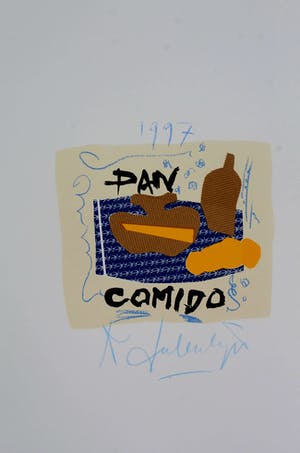 Kees Salentijn - Zeefdruk: Pan comido - 1997 kopen? Bied vanaf 55!