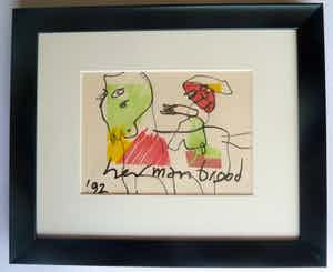 Herman Brood - Paardje Hop - Unieke tekening verkocht voor € 295!