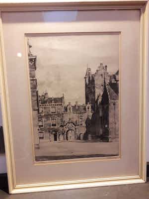 Hendrikus Roodenburg - Binnenhof Den Haag 1928 verkocht voor € 40!