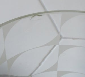 Niet of onleesbaar gesigneerd - Gesatineerde blank glazen design vaas kopen? Bied vanaf 1!