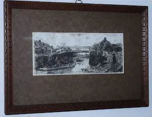 Jacob Maris - Ets - Bruggetje bij Loosduinen kopen? Bied vanaf 65!