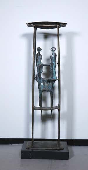 Wim Rijvers - Brons, Zonder titel (Groot en zwaar) verkocht voor € 1600!