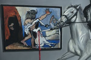Niet of onleesbaar gesigneerd - Olieverf op doek, Picasso kopen? Bied vanaf 10!